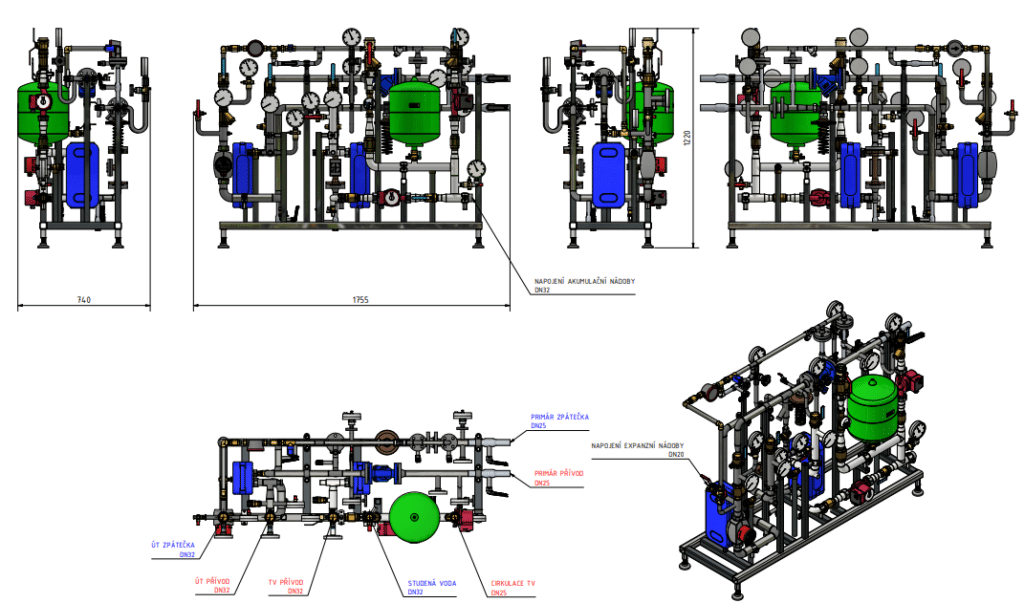 GTBC CZ - ukázka 3D modelu technologie Autodesk Inventor